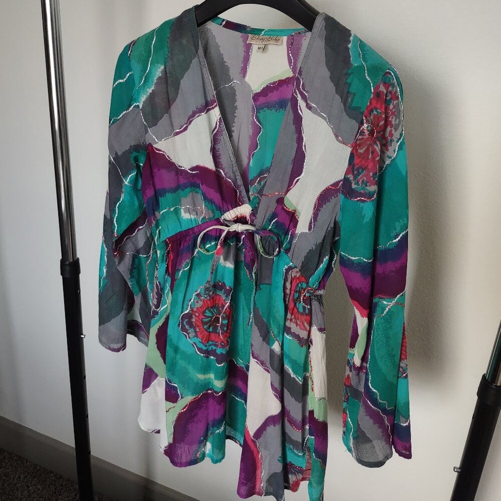 Bhag's Boho multicolor cotton tunic